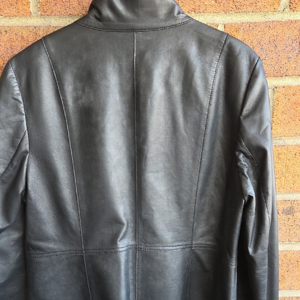 Partina leather coat - Picture 6 of 16